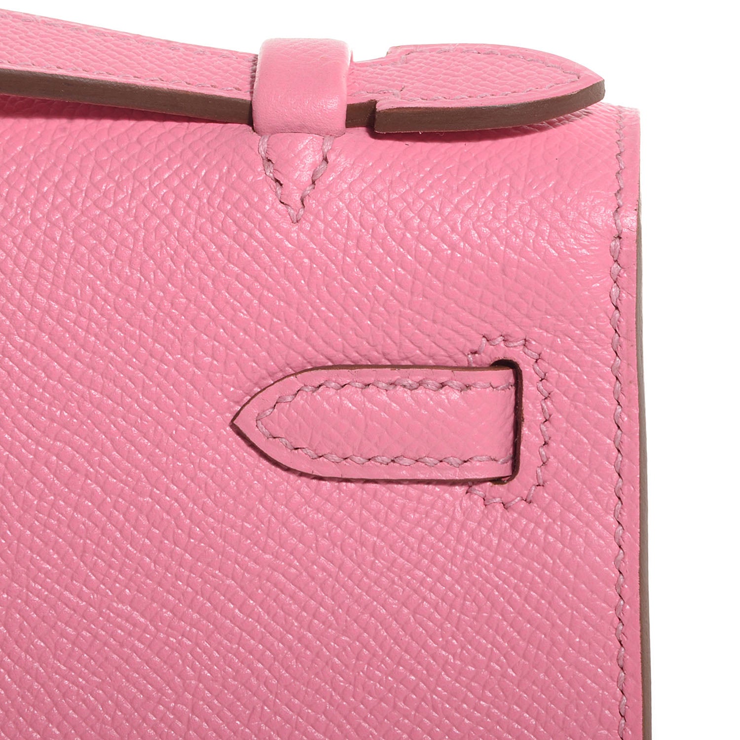 Hermes Epsom Kelly Pochette Clutch Rose Confetti 13 of 14