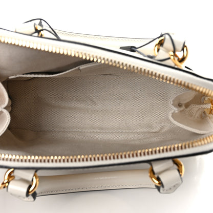 Gucci Boarded Plutone Calfskin Mini Horsebit 1955 Top Handle Bag Mystic White 5 of 13