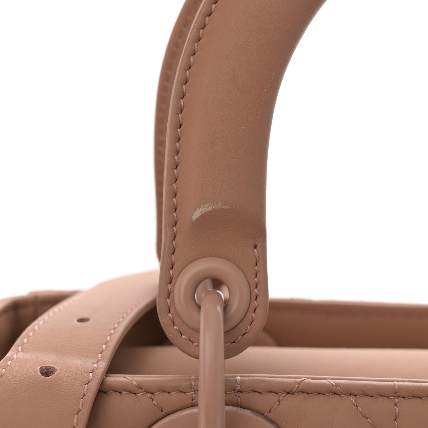 Ultra Matte Calfskin Cannage Medium Lady Dior Beige