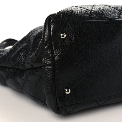 Chanel Glazed Calfskin Large On The Road Tote Black 8 of 9