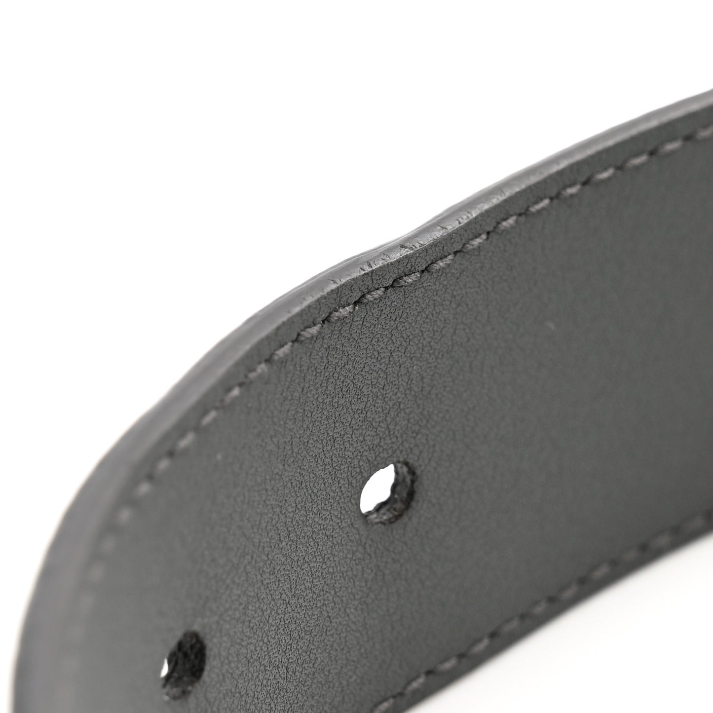 GG Supreme Monogram Plutone Calfskin 35mm Belt 90 36 Gray