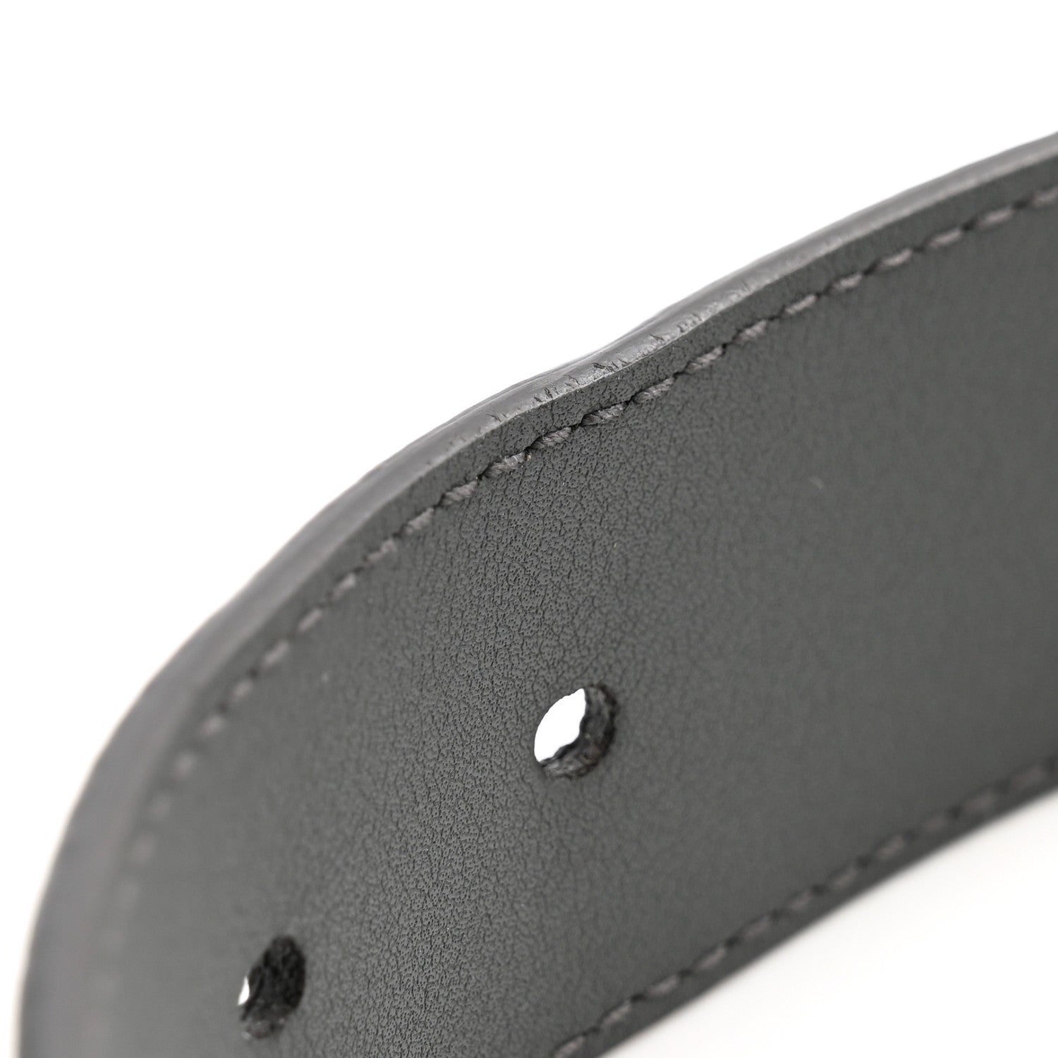 Gucci GG Supreme Monogram Plutone Calfskin 35mm Belt 90 36 Gray 6 of 7