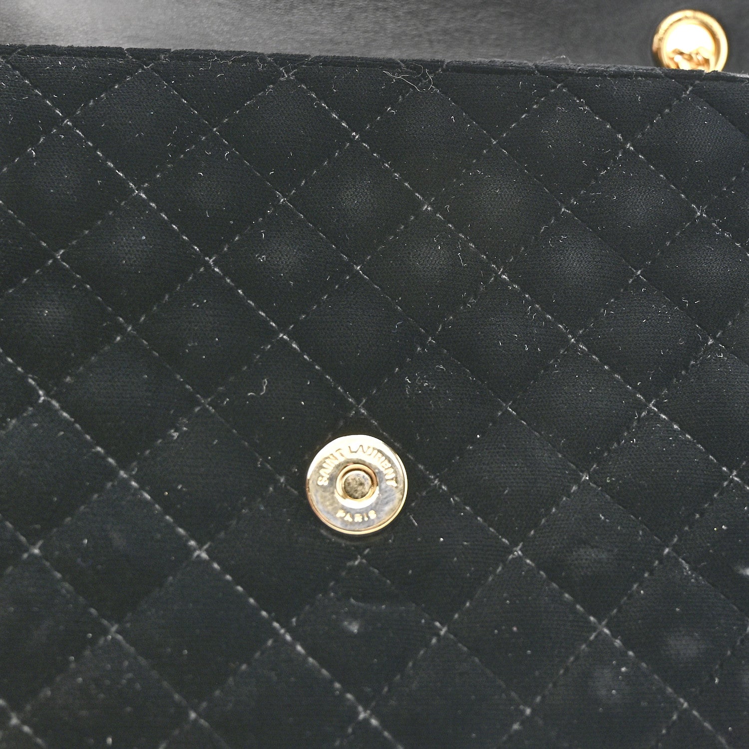 Saint Laurent Velvet Tri-Quilt Monogram Medium College Bag Black 12 of 13
