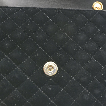 Saint Laurent Velvet Tri-Quilt Monogram Medium College Bag Black 12 of 13