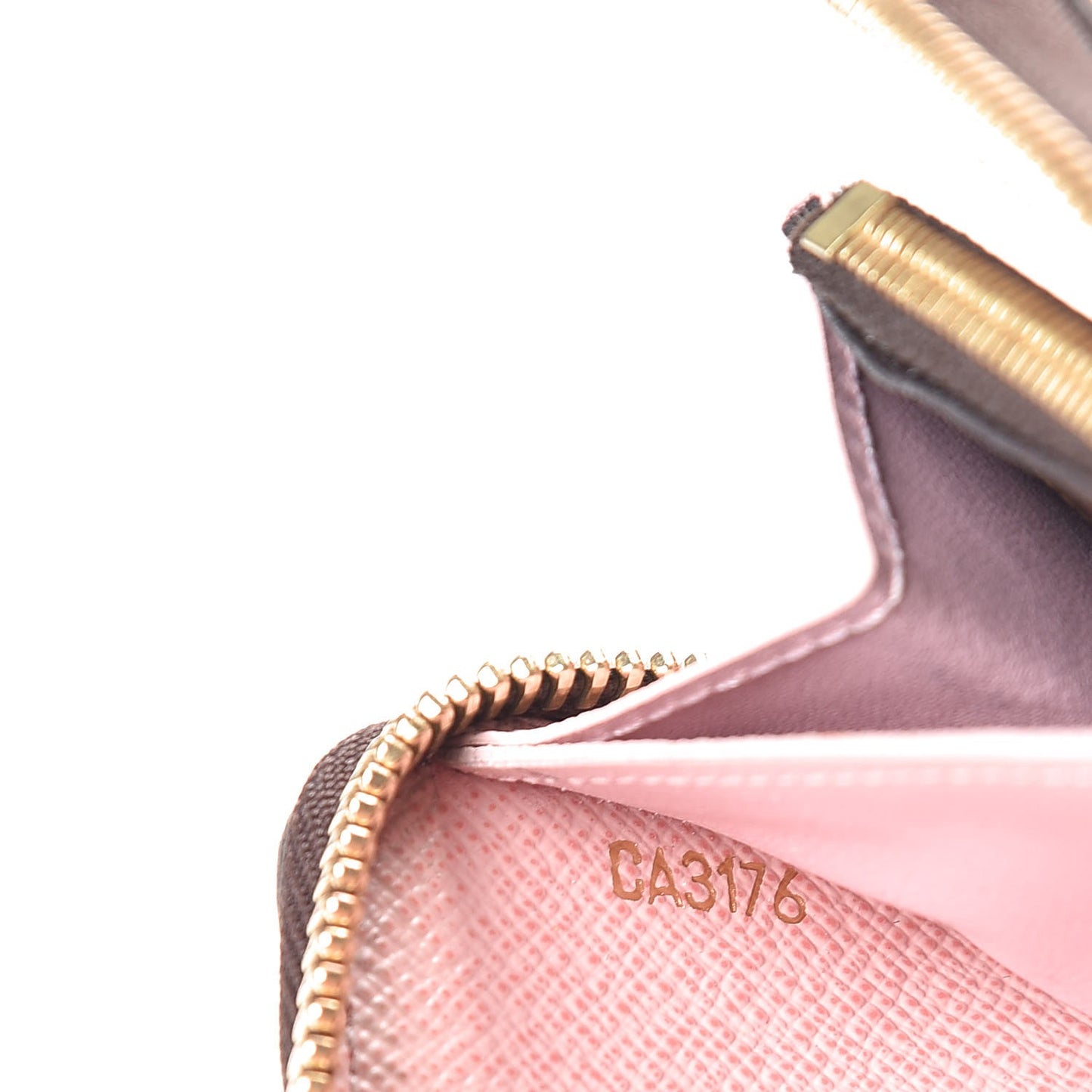 Monogram Clemence Wallet Rose Ballerine