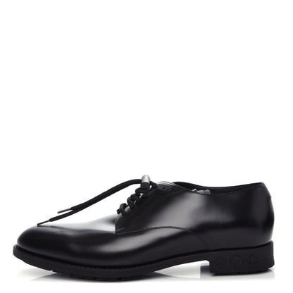Louis Vuitton Lambskin Mens Derby Shoes 9.5 Black 1 of 11