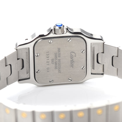 Cartier Stainless Steel 18K Yellow Gold 24mm Santos De Cartier Galbee Quartz Watch 5 of 7