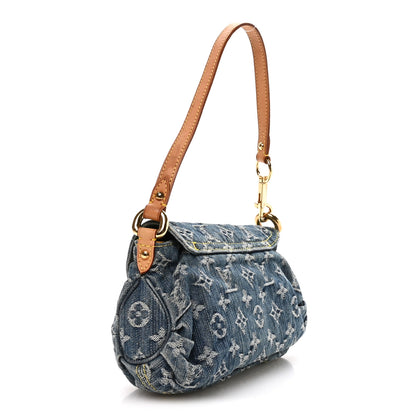 Louis Vuitton Monogram Denim Mini Pleaty Blue 3 of 11