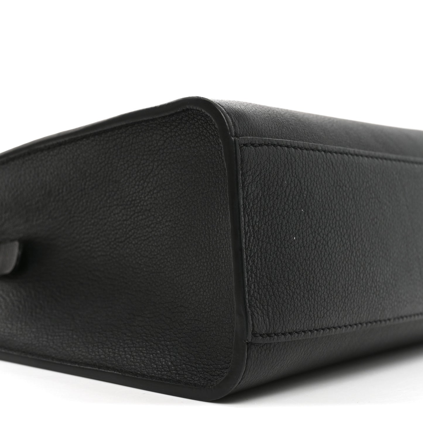 Calfskin Lock & Go Tote Black