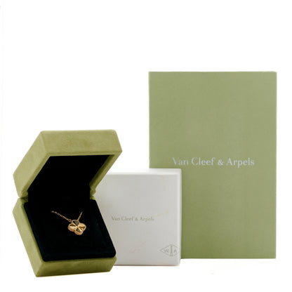 Van Cleef & Arpels 18K Yellow Gold Guilloche Vintage Alhambra Pendant Necklace 7 of 7