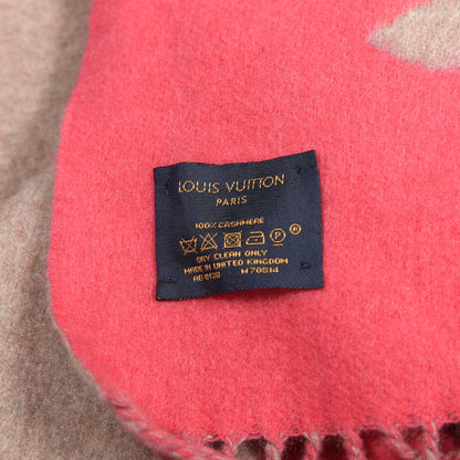 Louis Vuitton Cashmere Monogram Reykjavik Scarf White Pink 3 of 3
