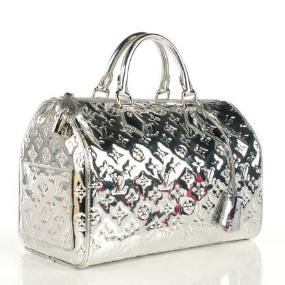 Louis Vuitton Monogram Miroir Speedy 30 Silver 7 of 13