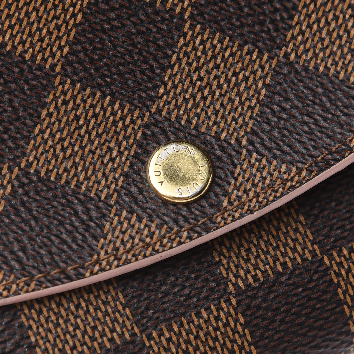 Damier Ebene Caissa Wallet Rose Ballerine