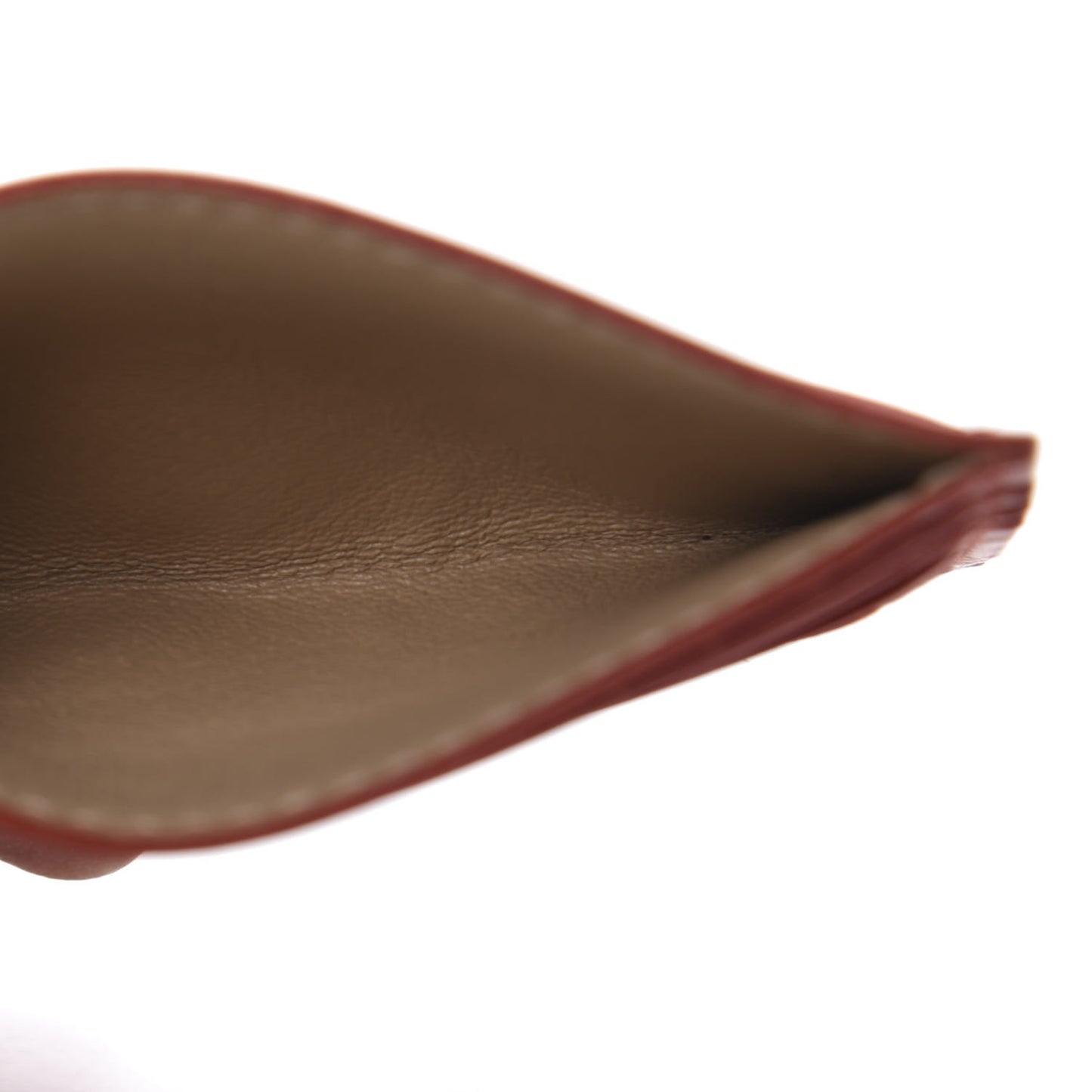 Nappa Intrecciato VN Card Case Rust