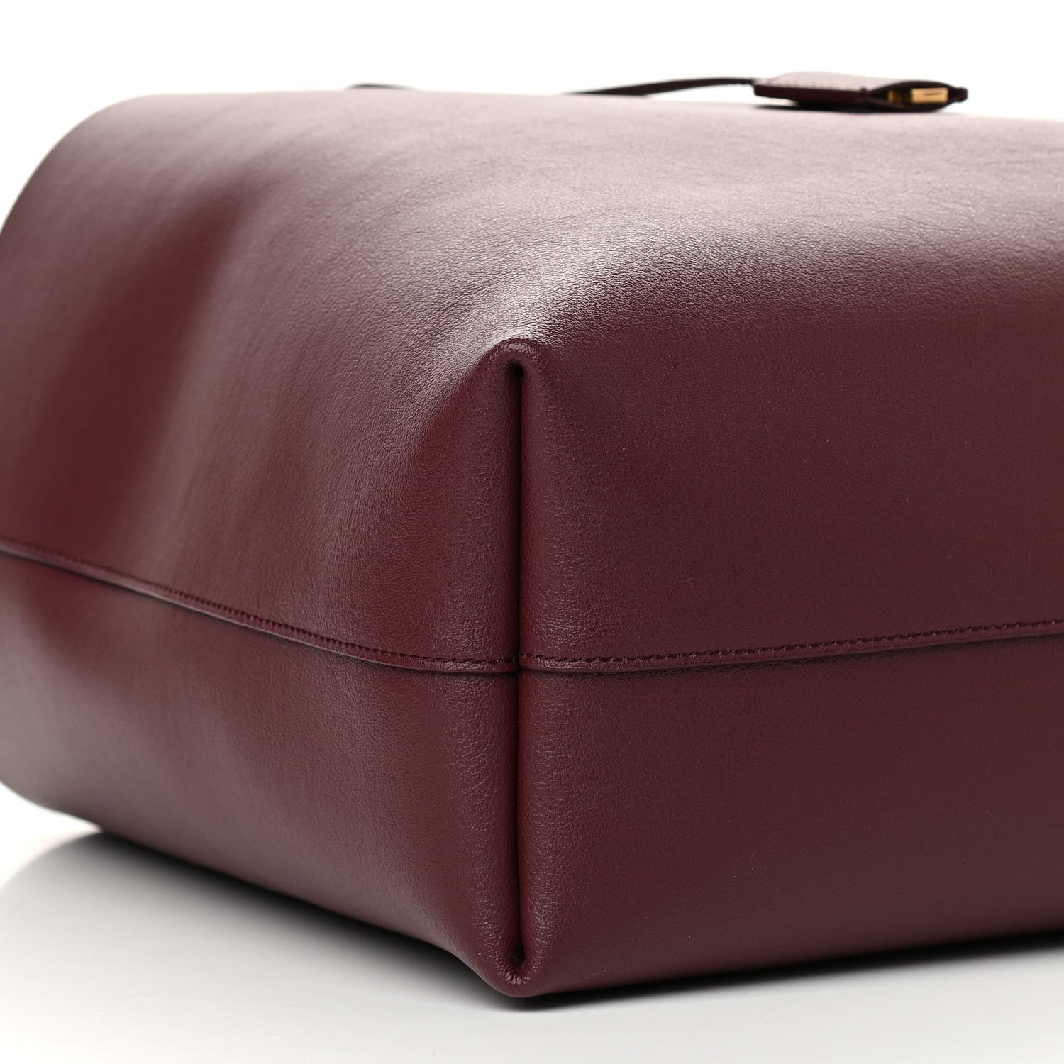 Saint Laurent Calfskin Large Shopping Tote Bordeaux 10 of 12