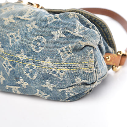 Louis Vuitton Monogram Denim Mini Pleaty Blue 6 of 13