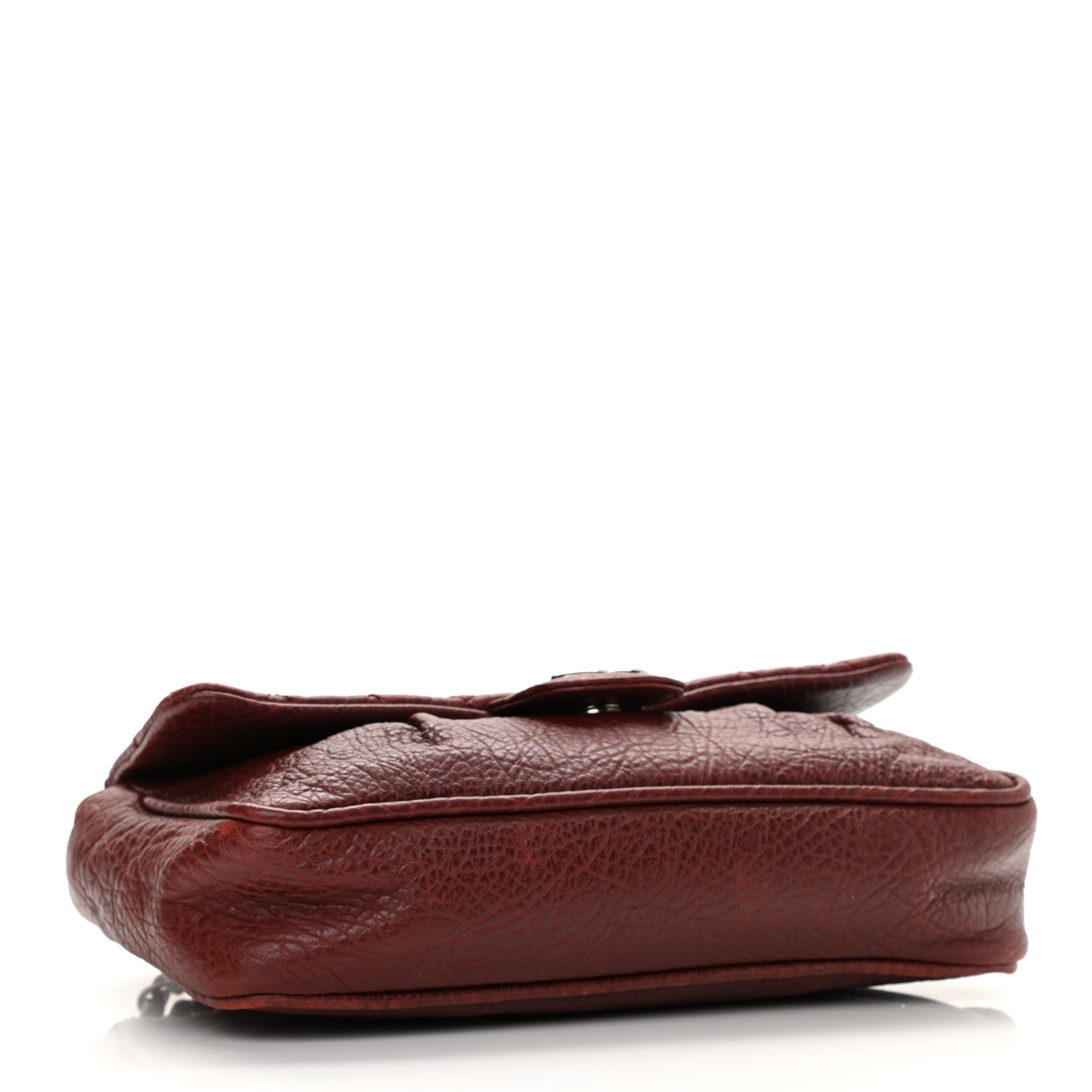 Chanel Distressed Lambskin Lady Braid Flap Burgundy 4 of 9