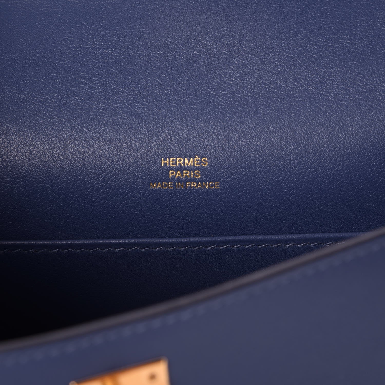 Hermes Swift Kelly Pochette Clutch Bleu Brighton 8 of 27