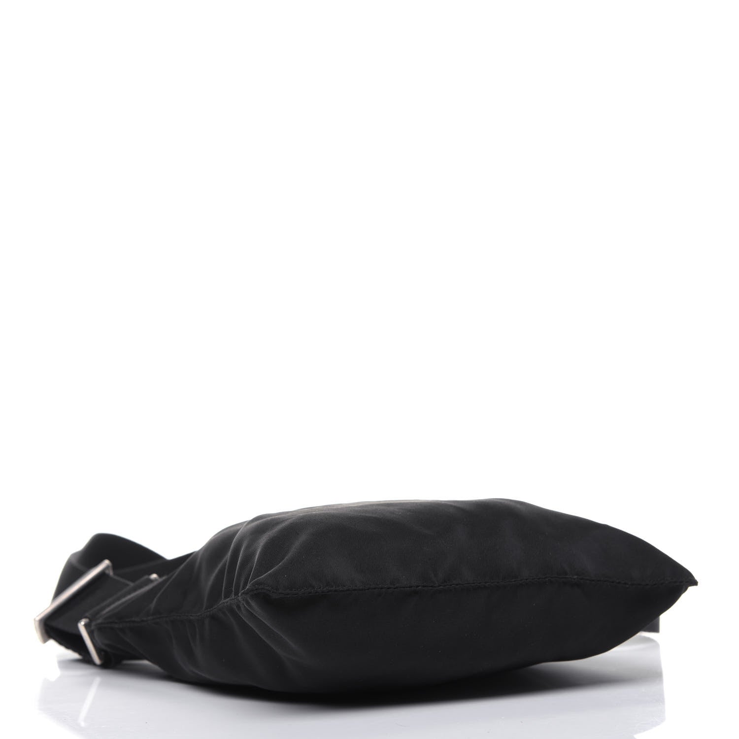 Prada Tessuto Nylon Saffiano Flat Messenger Bag Black 4 of 13
