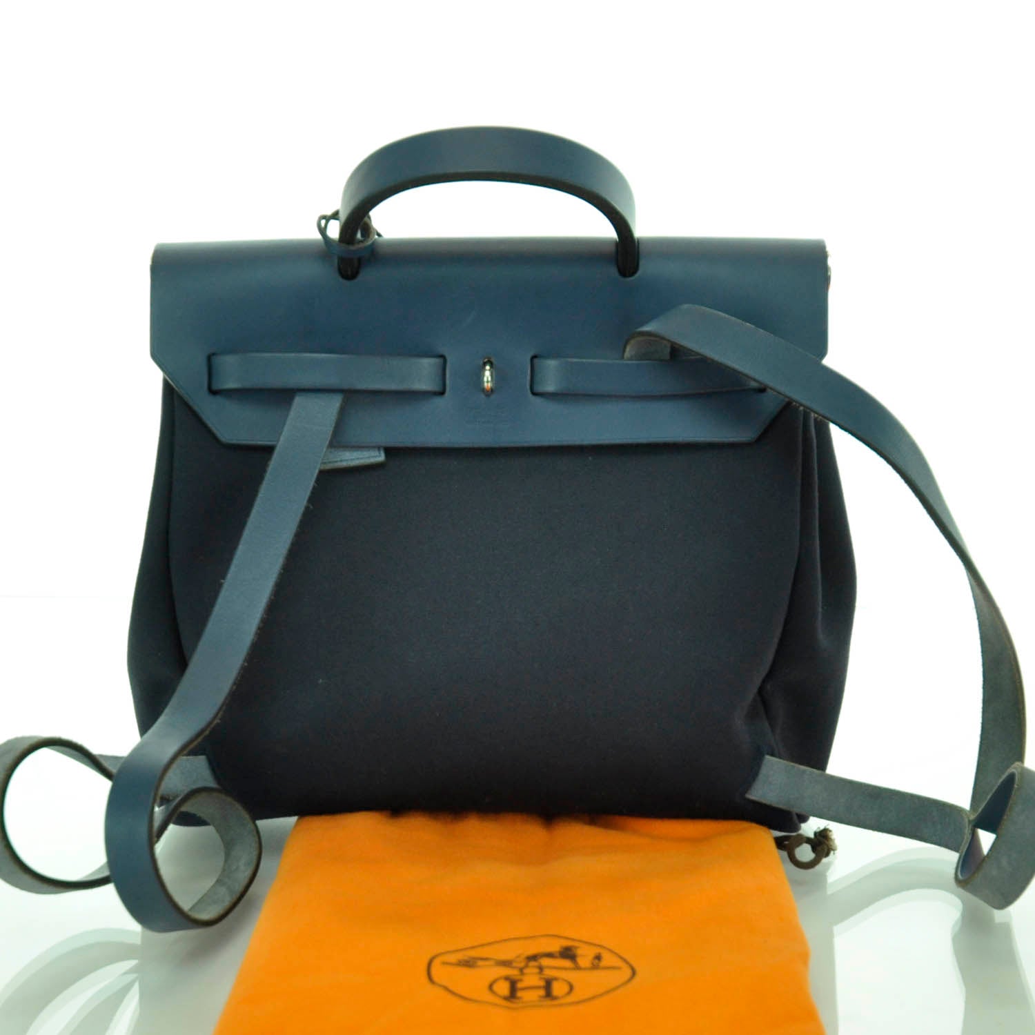 Hermes Toile Herbag Navy Bleu 3 of 12