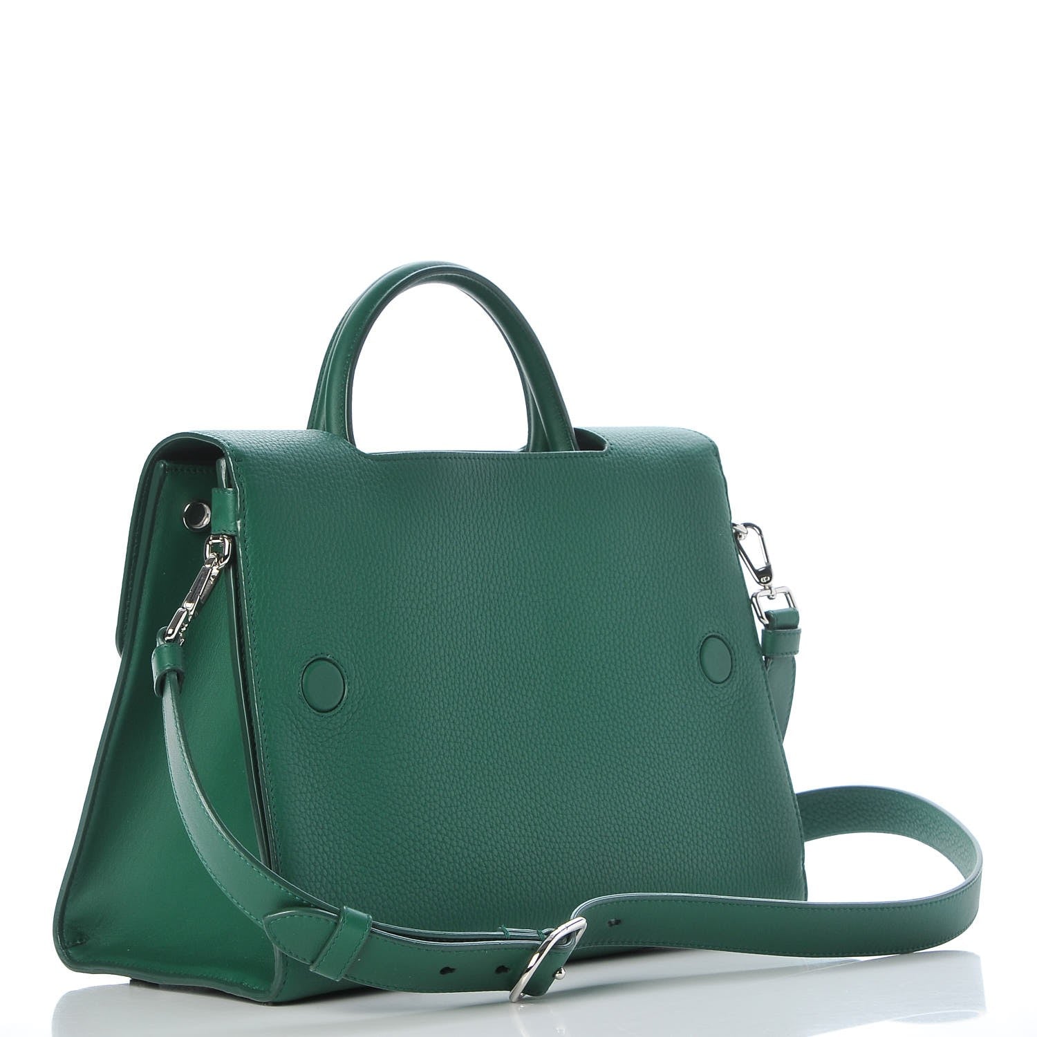 Christian Dior Grained Calfskin Medium Diorever Flap Green 3 of 8