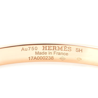 Hermes 18K Rose Gold Diamond PM Kelly Bracelet SH 4 of 4
