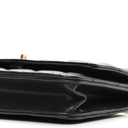 Chanel Caviar Quilted Twist Your Buttons Wallet On Chain WOC Black 11 of 12