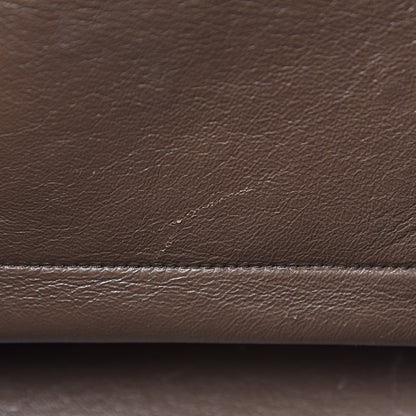 Celine Drummed Calfskin Suede Medium Trapeze Souris 12 of 13