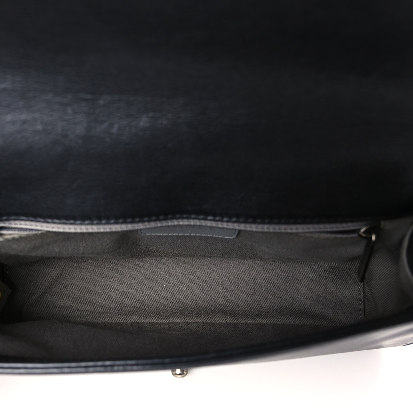 Calfskin Crystal Embossed Medium Boy Flap Black
