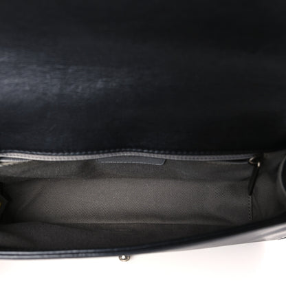 Chanel Calfskin Crystal Embossed Medium Boy Flap Black 5 of 9