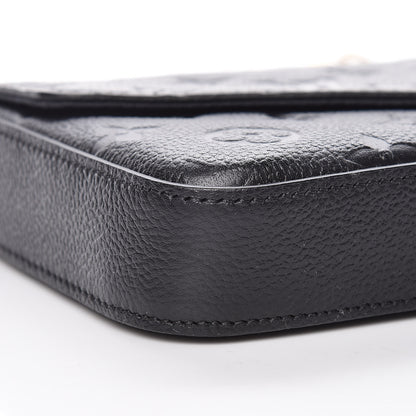Louis Vuitton Empreinte Pochette Felicie Chain Wallet Black 10 of 12
