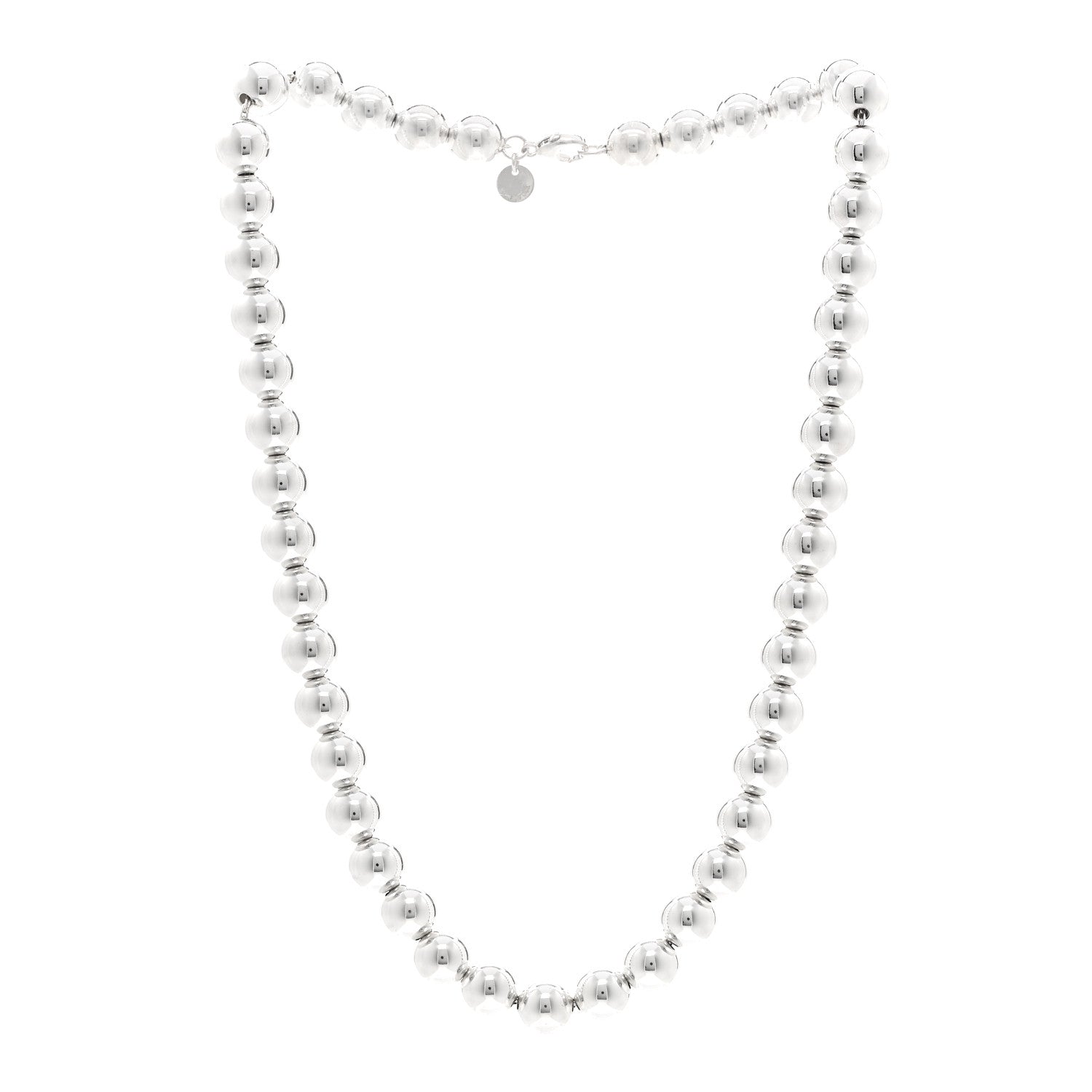 Tiffany Sterling Silver 10mm Hardwear Ball Necklace 3 of 4