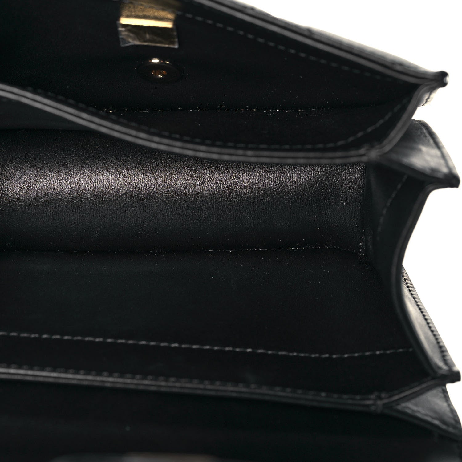 Chanel Calfskin Quilted Small Top Handle Flap Black 4 of 11