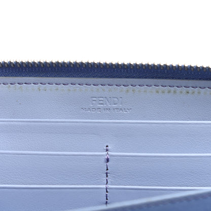 Fendi Vitello Liberty Studded Zip Around Wallet Azzurro Sky Multicolor 6 of 13