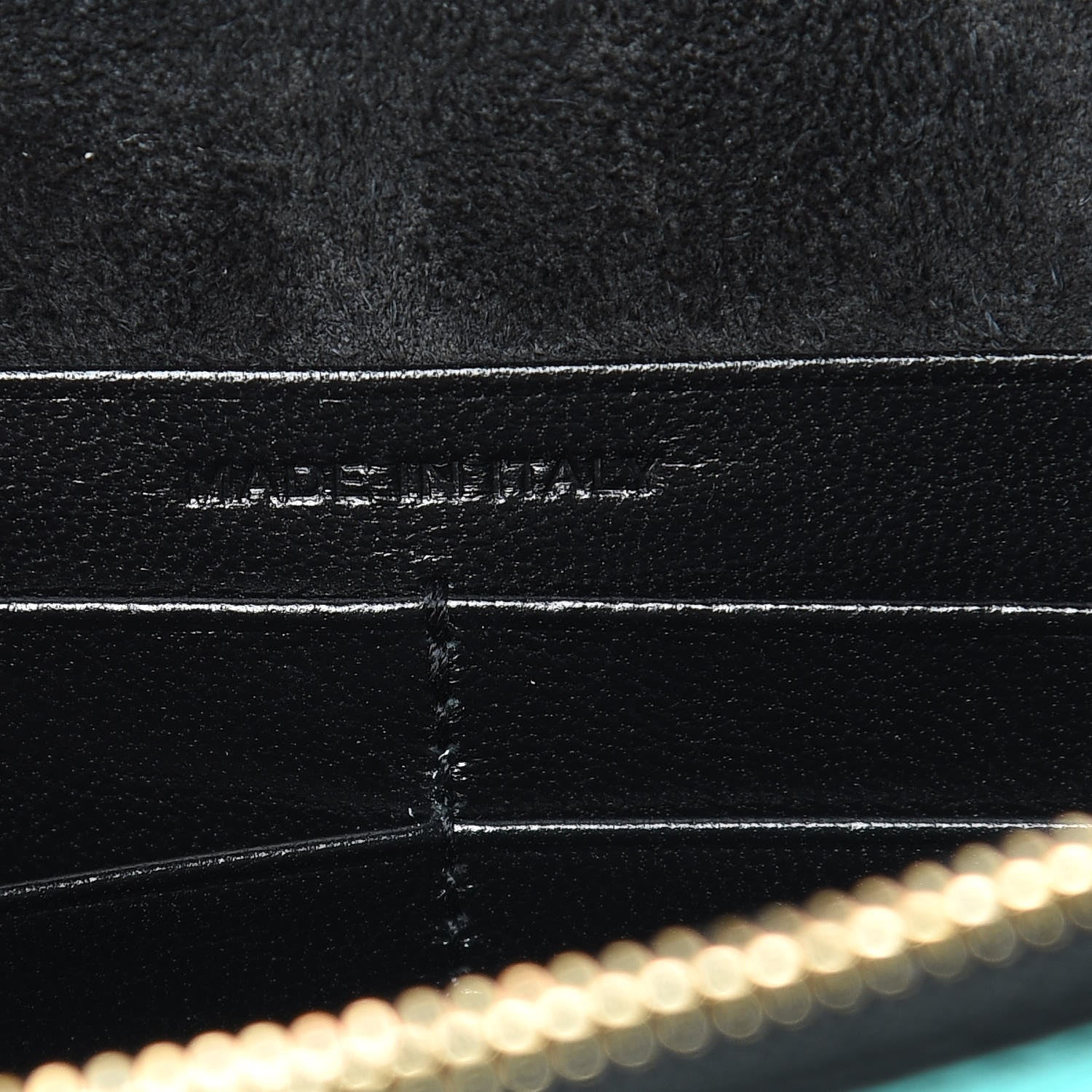 Saint Laurent Laminated Calfskin Classic Monogram Kate Tassel Chain Wallet Green 6 of 11
