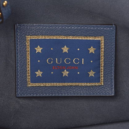 Gucci Calfskin Elton John Someone Saved My Life Tonight Large Tote Blue 7 of 12