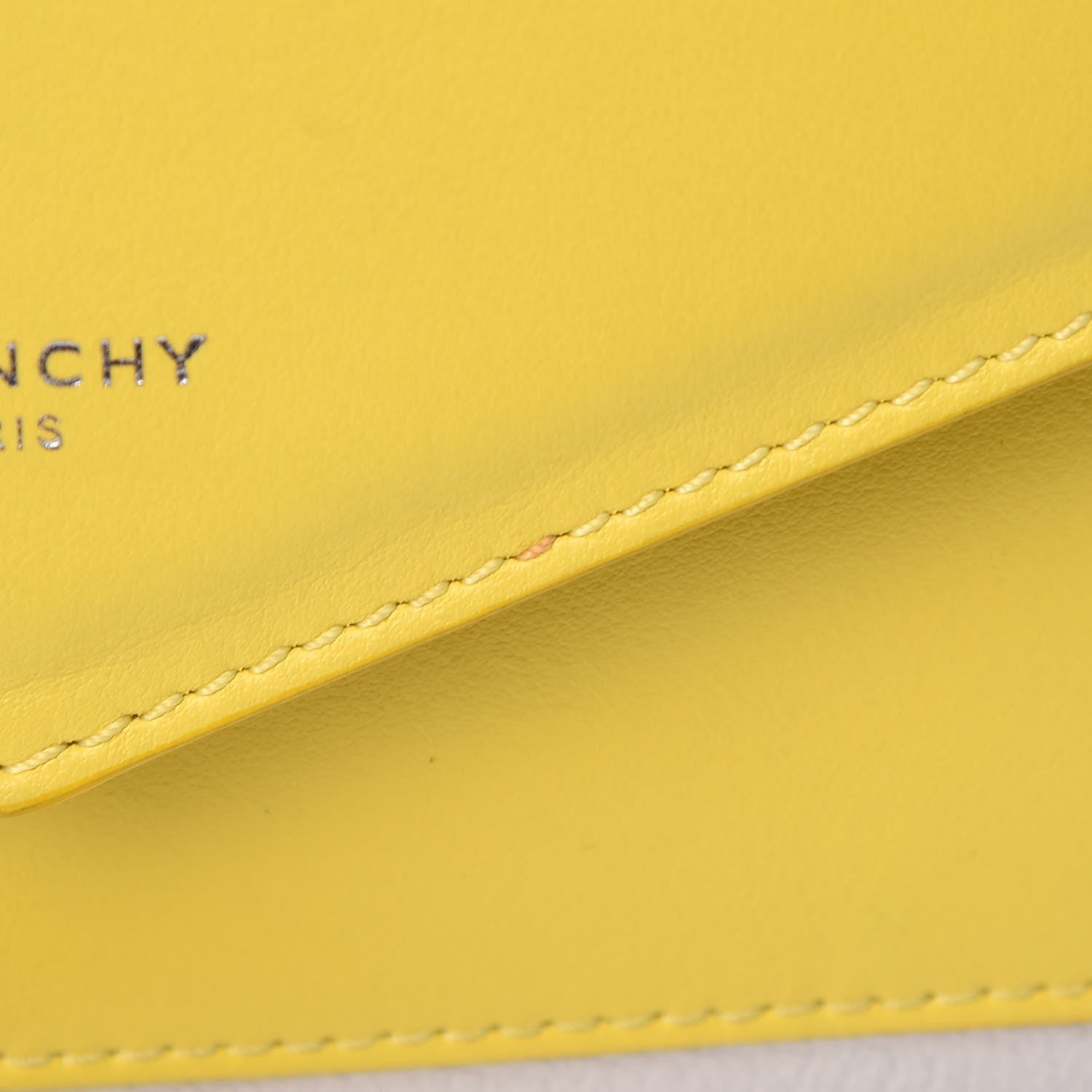 Givenchy Calfskin Goatskin Duetto Crossbody Bag Yellow 7 of 13