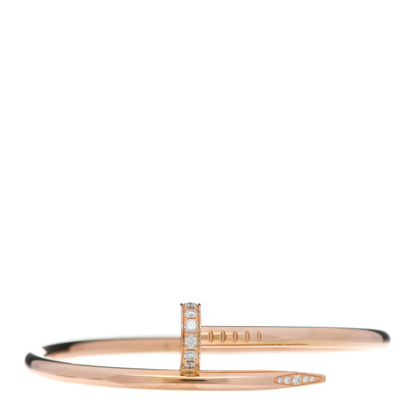 18K Pink Gold Diamond Juste Un Clou Bracelet 16
