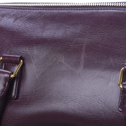 Saint Laurent Calfskin Classic Duffle 6 Amarena 16 of 21
