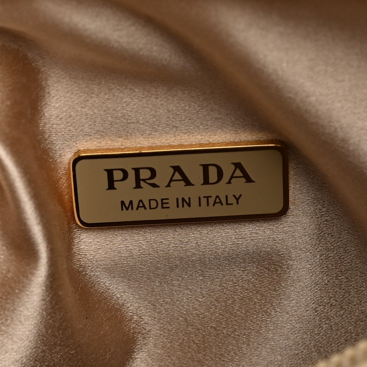 Satin Crystal Mini Re-Edition 2000 Bag Platino