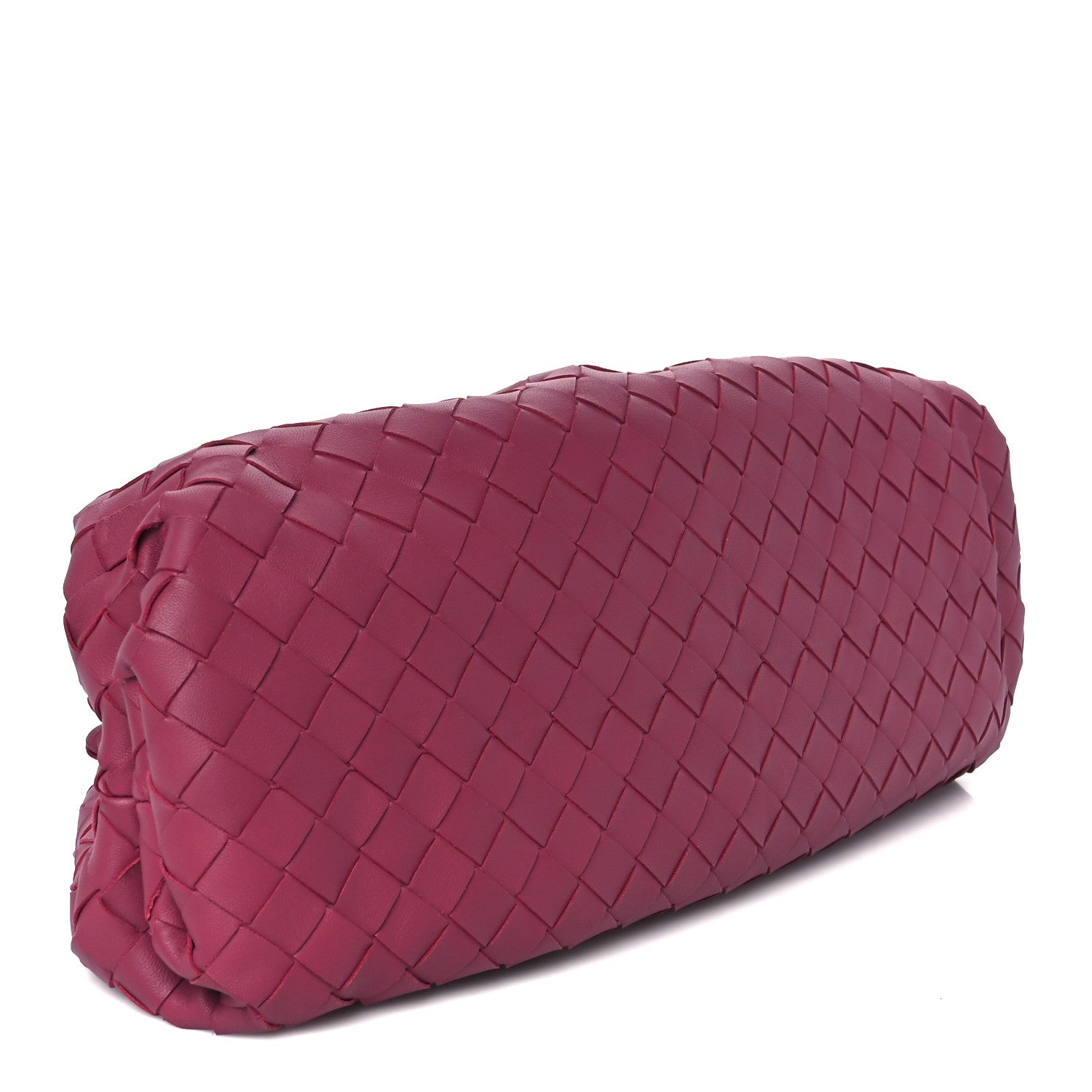 Bottega Veneta Nappa Maxi Intrecciato The Pouch Oversized Clutch Amaranto 4 of 11