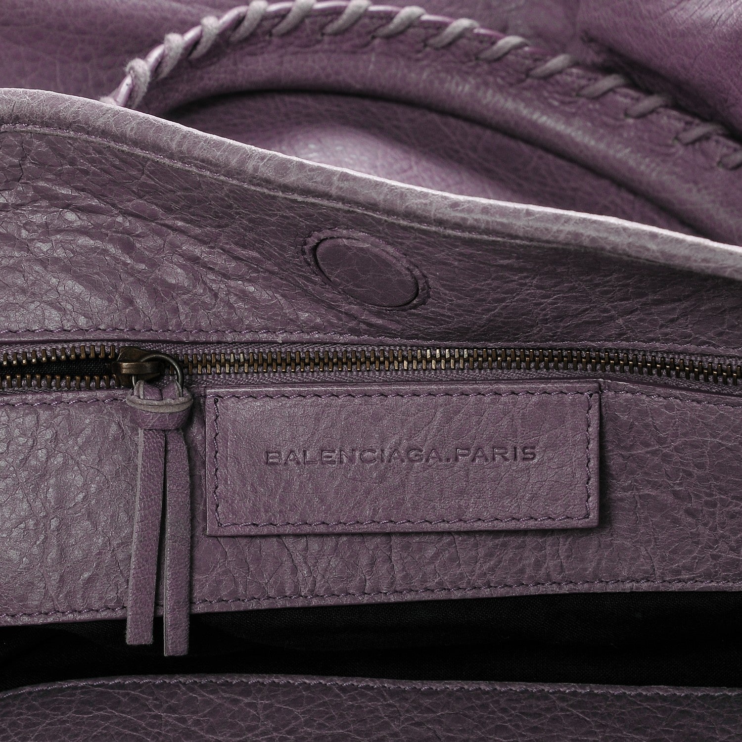 Balenciaga Agneau Classic Hardware Large Sunday Tote Glycine 6 of 7