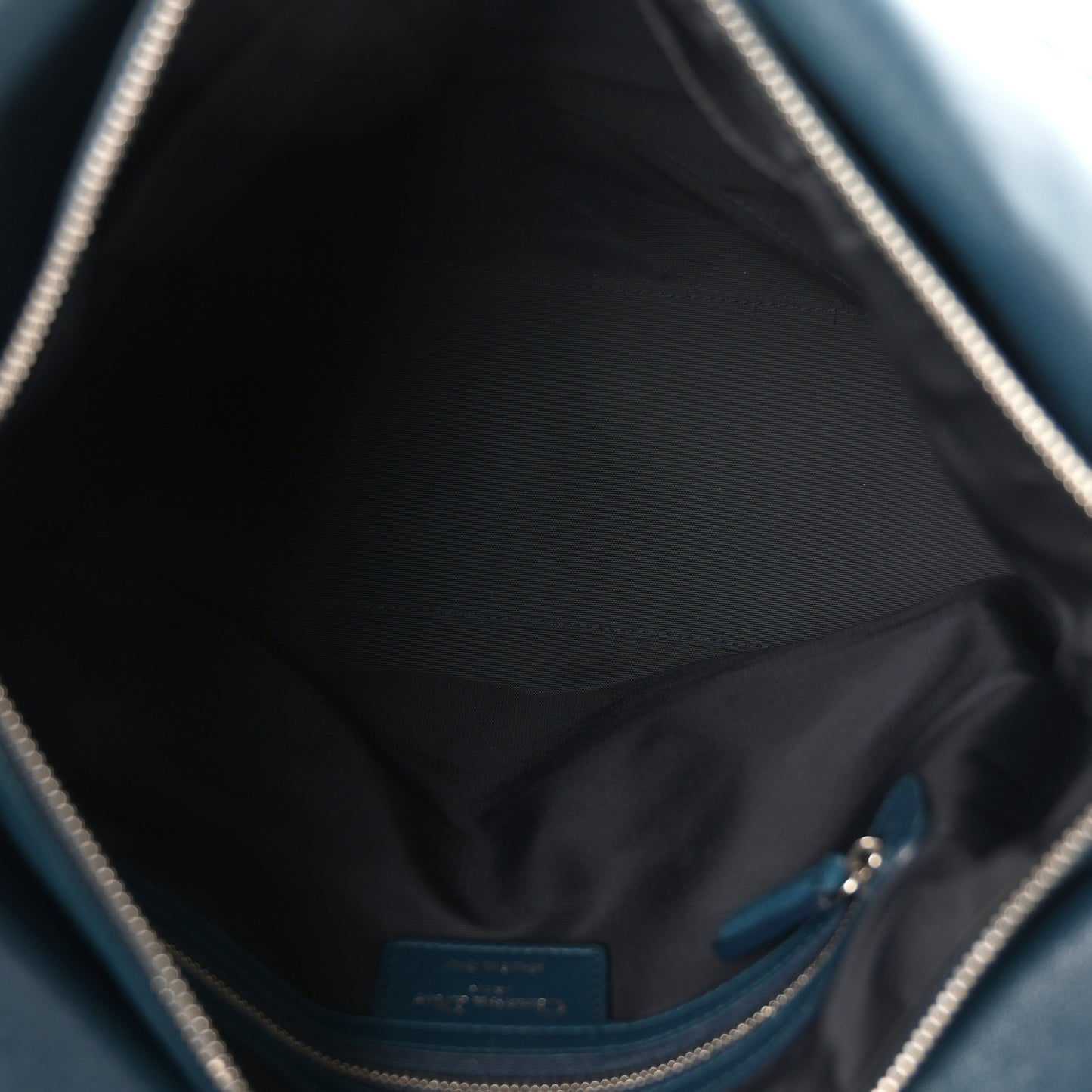 Lambskin Cannage Granville Polochon Blue