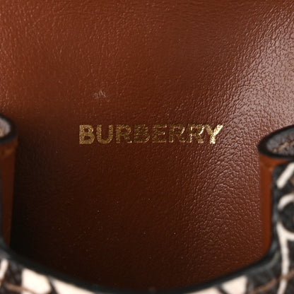 Burberry E-Canvas Calfskin Monogram Stripe TB AirPods Pro Case Brown 3 of 7