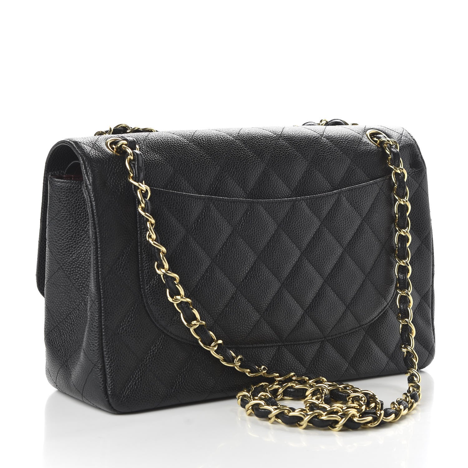 Chanel Caviar Quilted Jumbo Double Flap Black 3 of 14