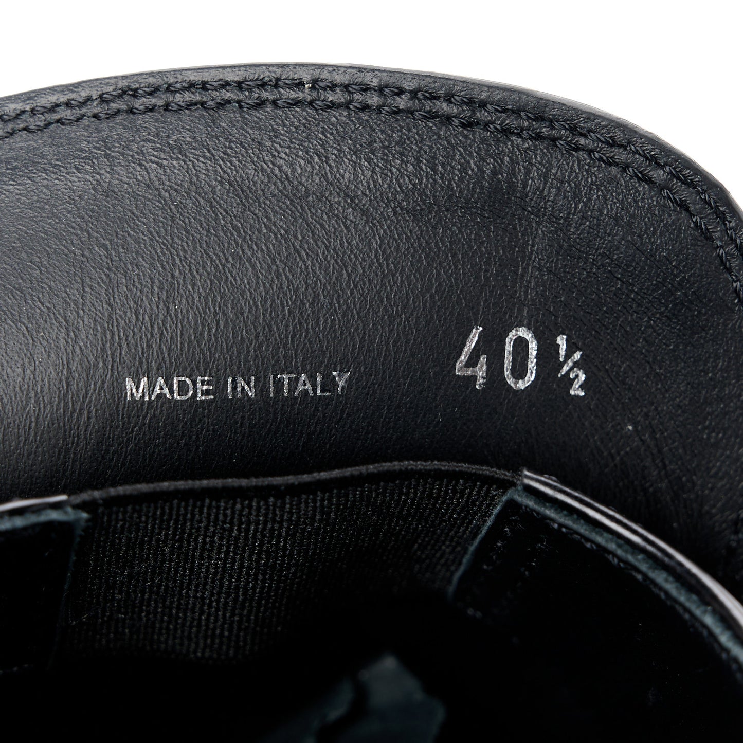 Spazzolato Metal Triangle Logo 50mm Loafers 40.5 Black