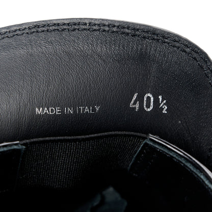 Prada Spazzolato Metal Triangle Logo 50mm Loafers 40.5 Black 8 of 11