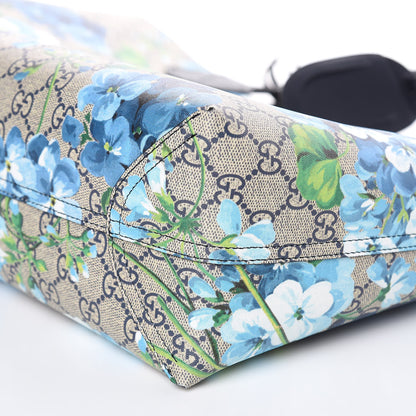 Gucci GG Supreme Monogram Blooms Medium Reversible Tote Beige Blue Navy 11 of 13