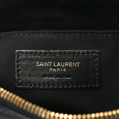 Saint Laurent Suede Calfskin Monogram Lou Camera Bag Black 6 of 12