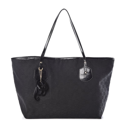 Gucci Patent Monogram Small Jolie Tote Black 1 of 13